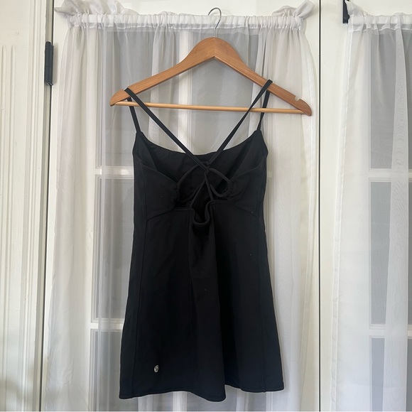Lululemon Spaghetti Strap Yoga Tank with Criss Cross Back Sz 8 - Picture 2 of 8